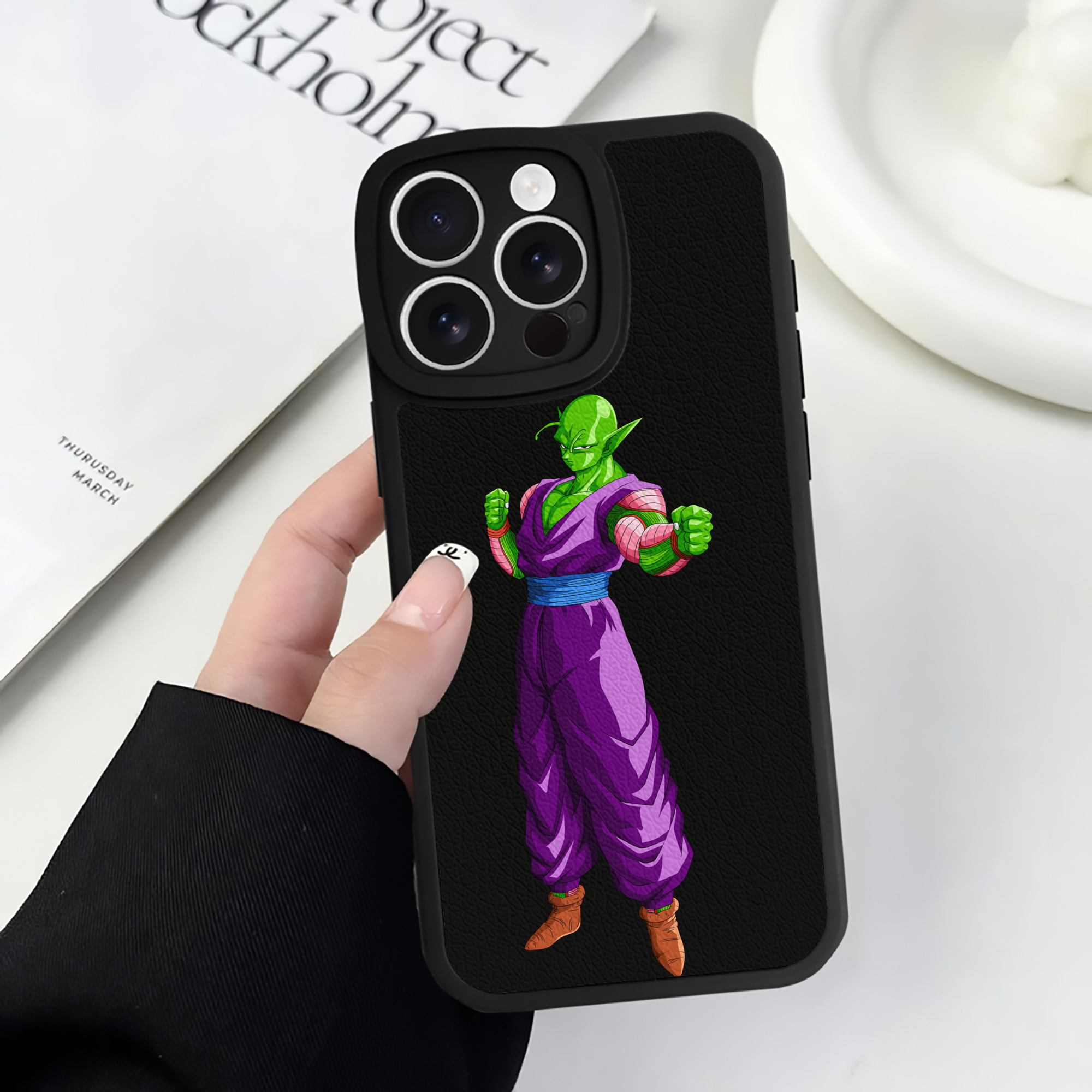 （画像用） ドラゴンボール ピッコロ DRAGON BALL Piccolo 【iPhone 16シリーズ対応】シリコンスマホケース（レザー調） 材質：シリコン